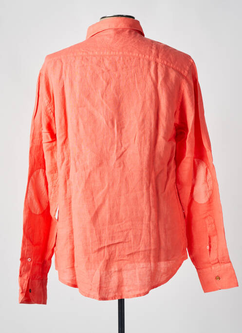 Chemise manches longues orange PANAMA pour homme