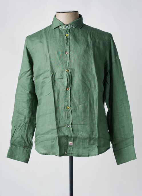 Chemise manches longues vert PANAMA pour homme