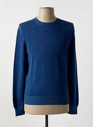 Pull stretch manches longues bleu GRAN SASSO homme