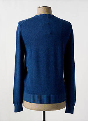 Pull stretch manches longues bleu GRAN SASSO homme