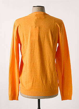 Pull stretch manches longues orange WOOL & CO homme