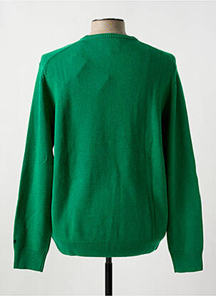 Pull tissage jacquard manches longues vert MC2 SAINT BARTH homme