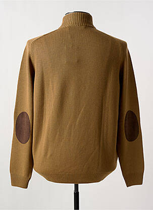 Pull stretch manches longues marron GRAN SASSO homme