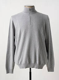 Pull stretch manches longues gris GRAN SASSO homme