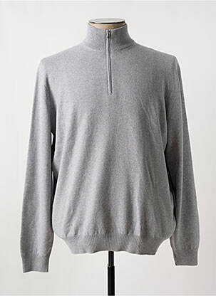 Pull stretch manches longues gris GRAN SASSO homme