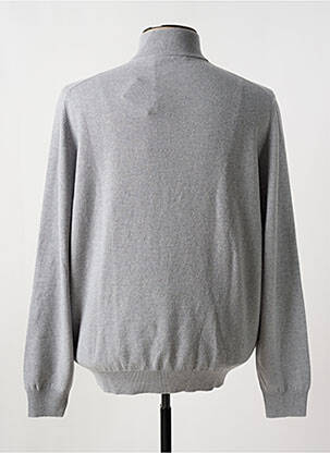 Pull stretch manches longues gris GRAN SASSO homme