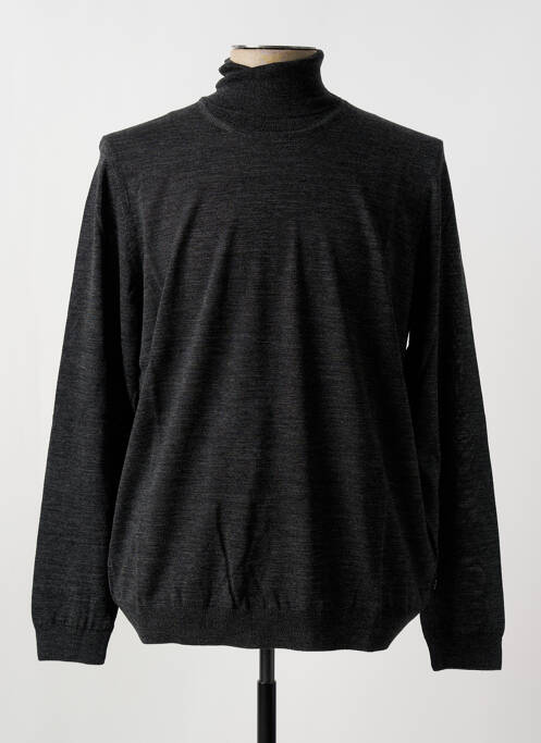 Pull col roulé gris HUGO BOSS pour homme