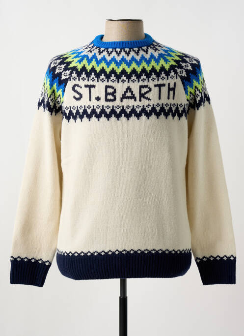 Pull beige MC2 SAINT BARTH pour homme
