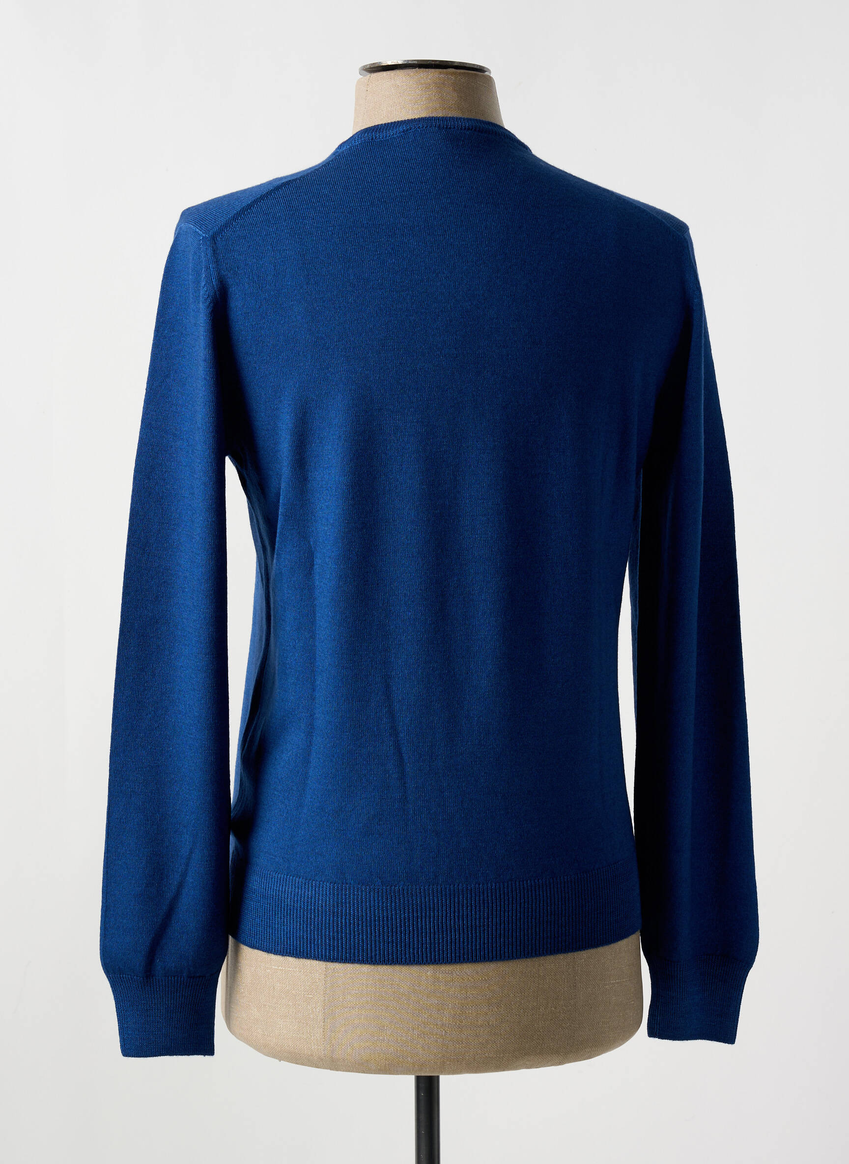 Pull Col V Bleu Gran Sasso Homme 2522228-bleu00 Modz