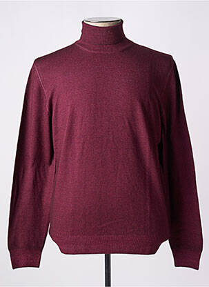 Pull col roulé coupe ajustée manches longues violet GRAN SASSO homme