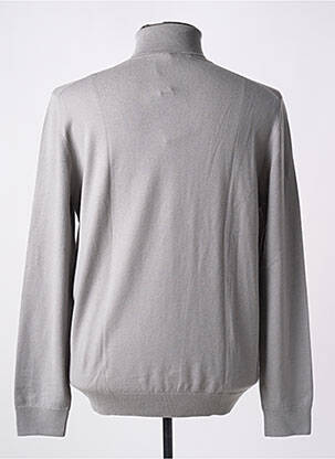 Pull col roulé coupe ajustée manches longues gris GRAN SASSO homme