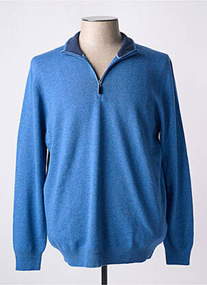 Pull manches longues manches longues bleu GRAN SASSO homme