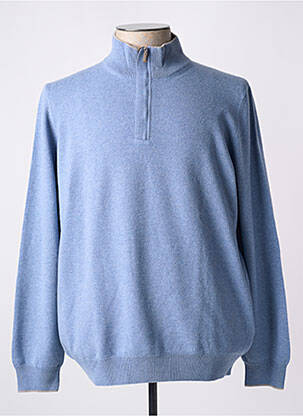 Pull manches longues manches longues bleu GRAN SASSO homme