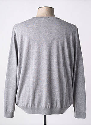 Pull col rond manches longues gris 95 homme
