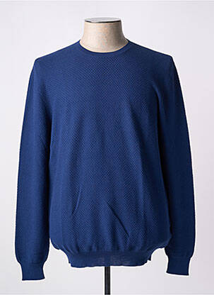 Pull col rond manches longues bleu GRAN SASSO homme