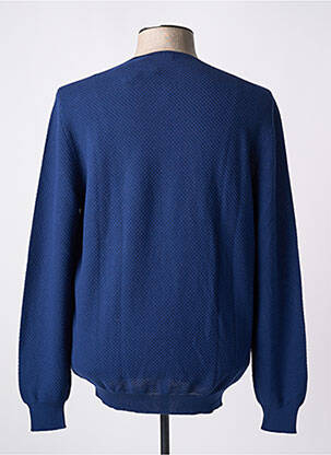 Pull col rond manches longues bleu GRAN SASSO homme