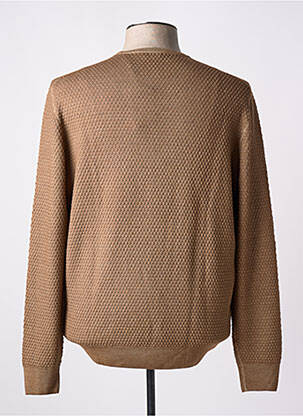 Pull col rond manches longues marron GRAN SASSO homme
