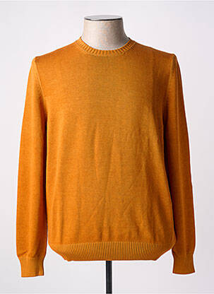 Pull col rond manches longues orange GRAN SASSO homme