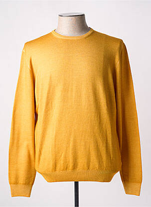 Pull col rond manches longues jaune GRAN SASSO homme
