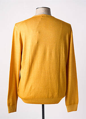 Pull col rond manches longues jaune GRAN SASSO homme