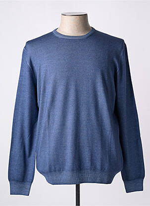 Pull col rond manches longues bleu GRAN SASSO homme