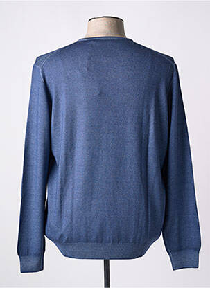 Pull col rond manches longues bleu GRAN SASSO homme
