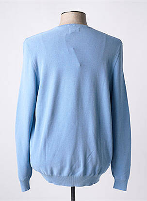 Pull col rond manches longues bleu GRAN SASSO homme