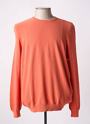 Pull col rond manches longues orange GRAN SASSO homme