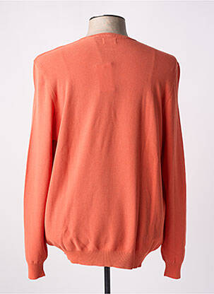 Pull col rond manches longues orange GRAN SASSO homme