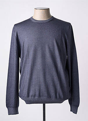 Pull col rond manches longues gris GRAN SASSO homme