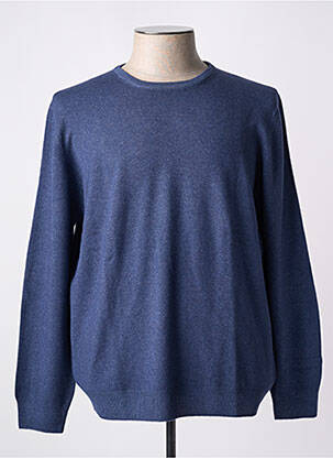 Pull col rond manches longues bleu GRAN SASSO homme