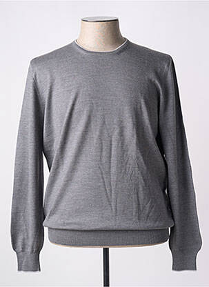 Pull col rond manches longues gris GRAN SASSO homme