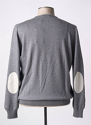 Pull col rond manches longues gris GRAN SASSO homme