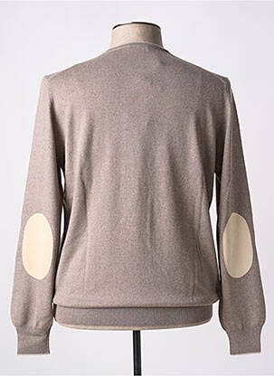 Pull col rond manches longues beige GRAN SASSO homme