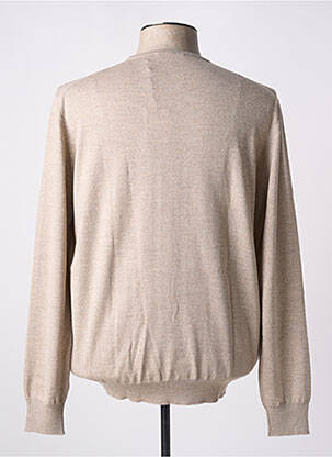 Pull col rond manches longues beige GRAN SASSO homme