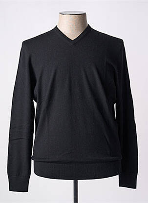 Pull col v manches longues noir GRAN SASSO homme