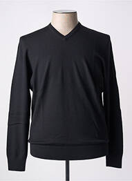 Pull col v manches longues noir GRAN SASSO homme