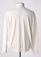 Pull col roulé blanc HUGO BOSS pour homme seconde vue