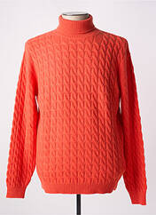 Pull col roulé orange WOOL & CO pour homme seconde vue