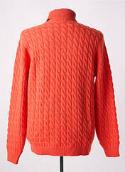 Pull col roulé orange WOOL & CO pour homme seconde vue