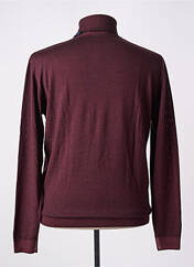 Pull col roulé violet WOOL & CO pour homme seconde vue
