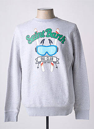 Sweat-shirt gris MC2 SAINT BARTH pour homme