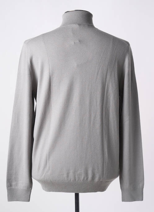 Pull col roulé coupe ajustée manches longues gris GRAN SASSO homme