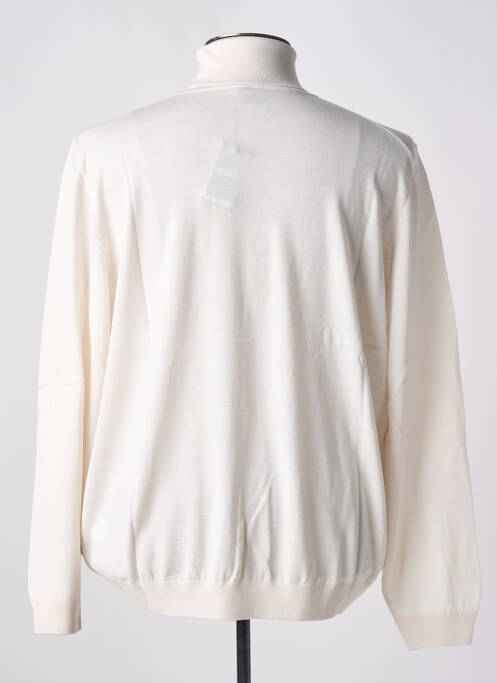 Pull col roulé blanc HUGO BOSS homme