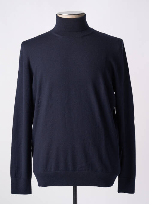 Pull col roulé bleu GRAN SASSO pour homme