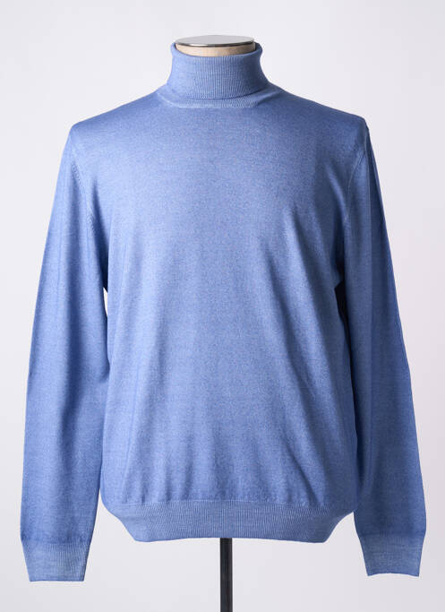 Pull col roulé bleu GRAN SASSO pour homme