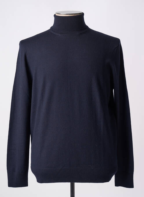 Pull col roulé bleu GRAN SASSO pour homme