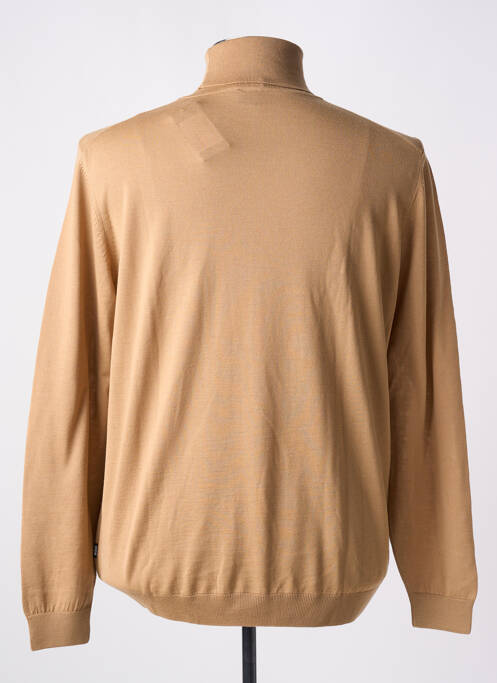 Pull col roulé marron HUGO BOSS homme