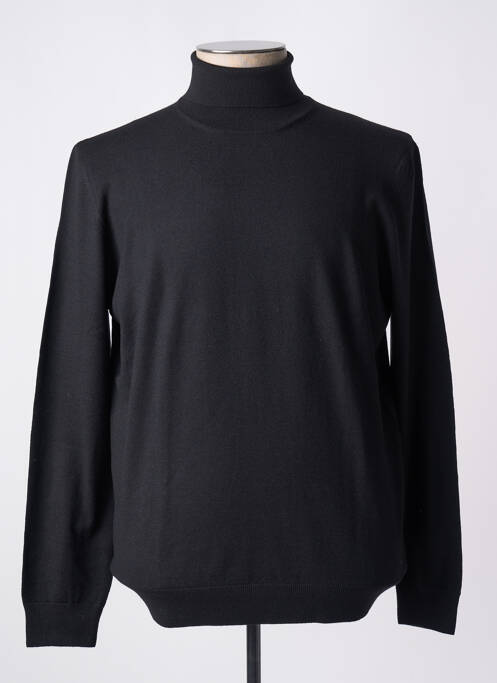 Pull col roulé noir GRAN SASSO pour homme