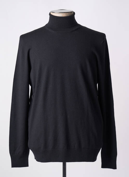 Pull col roulé noir GRAN SASSO pour homme